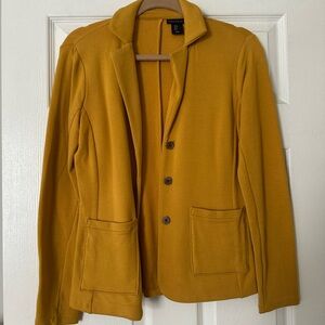 Tahari mustard yellow blazer